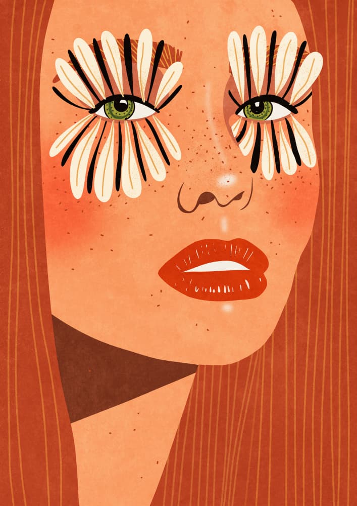 Flower Eyes by Raissa Oltmanns — canvas wall art