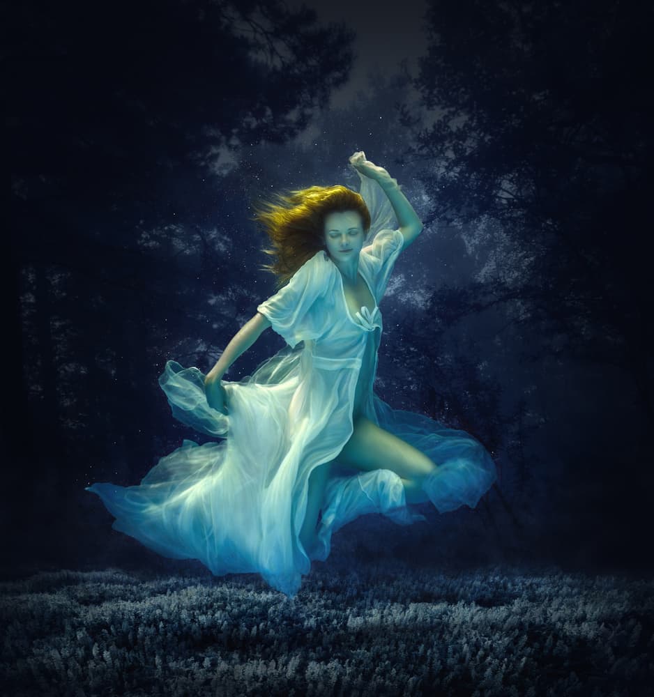 Ethereal Forest Dancer by Dmitry Frizel — canvas wall art