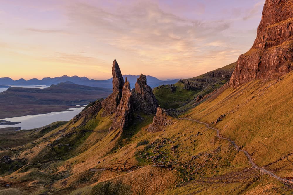 Storr Golden Hour Majesty by erwin hodister — canvas wall art