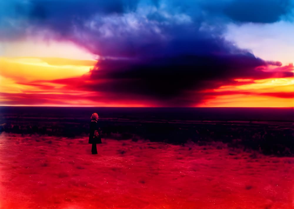 Red Sky Solitude by Cicero Spin — canvas wall art