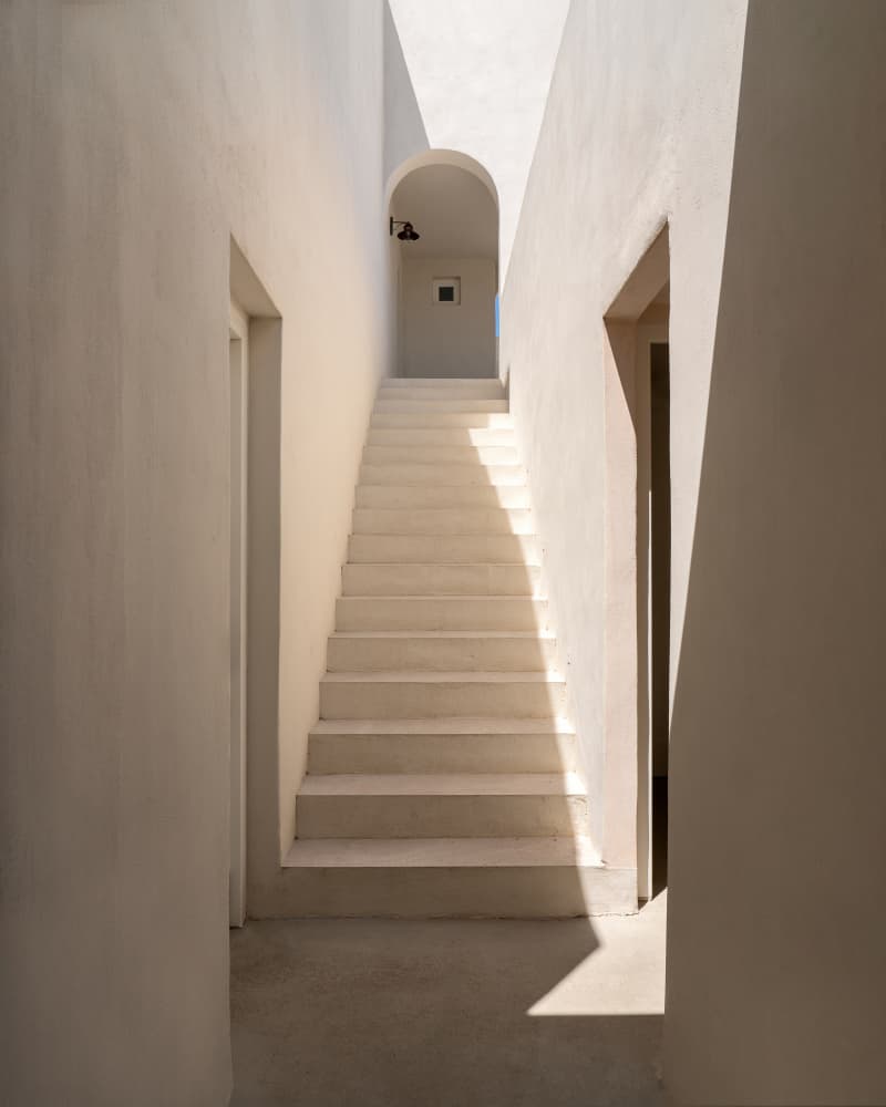 Minimalist Stairway Light by Minorstep — canvas wall art