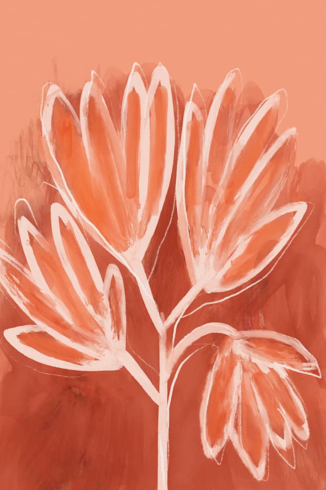 Fiery Petal Dance by Treechild — canvas wall art