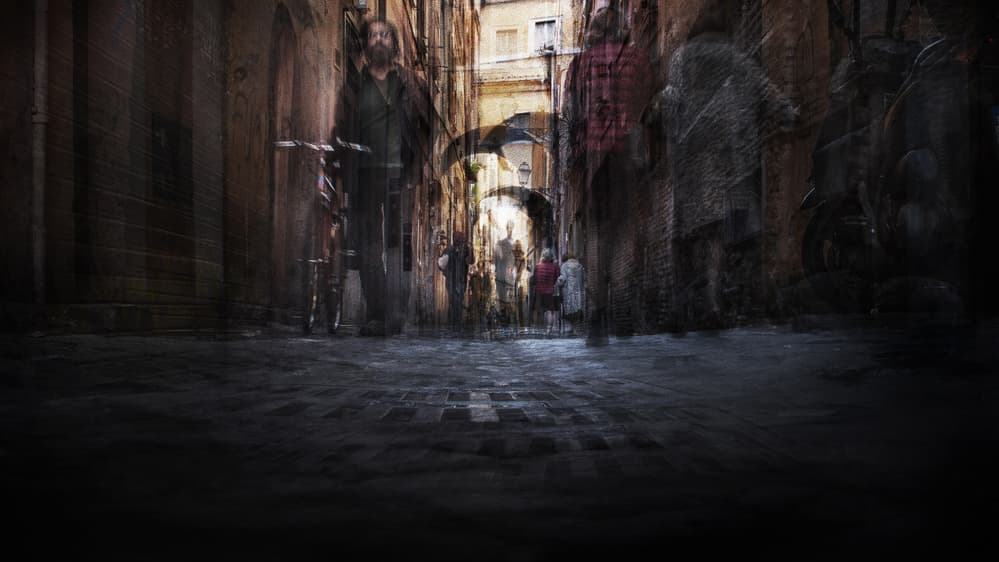 Ethereal Urban Motion by Nicodemo Quaglia — canvas wall art