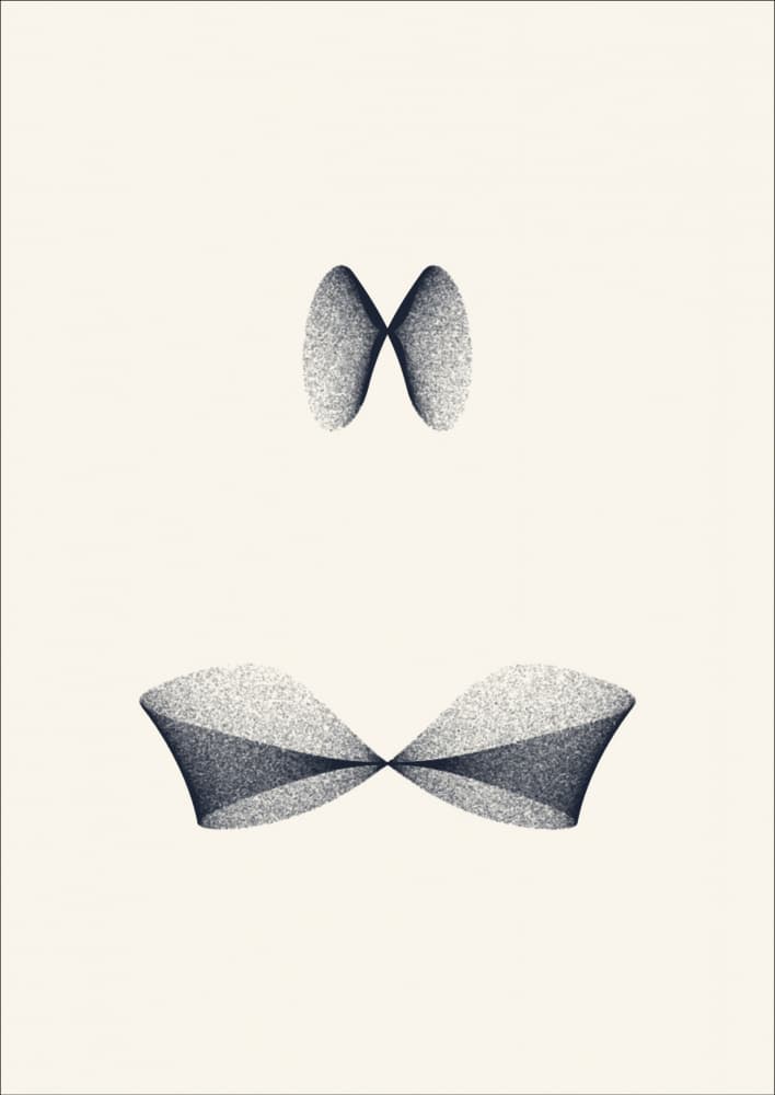 Elegant Flowing Shapes by AV11 — canvas wall art