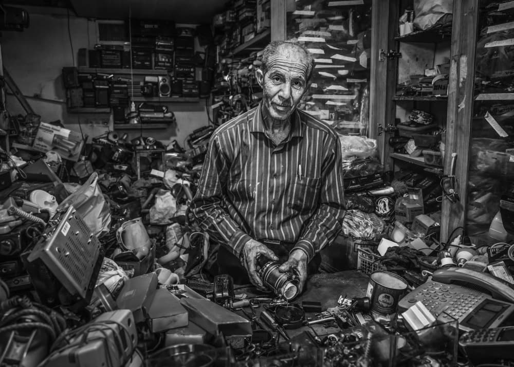 Old Man's Workshop by Irene Wu — canvas wall art