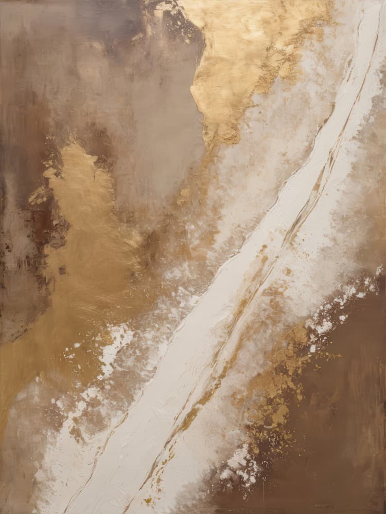 Golden Abstract Flow