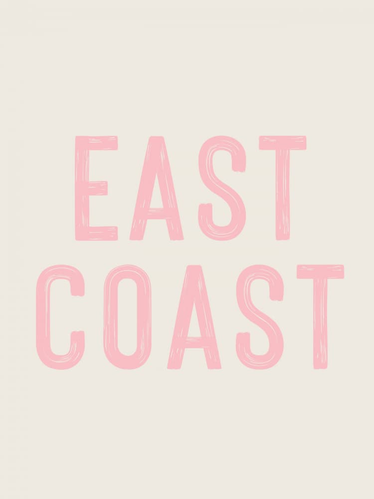Pink East Coast by Jolly and Dash — canvas wall art
