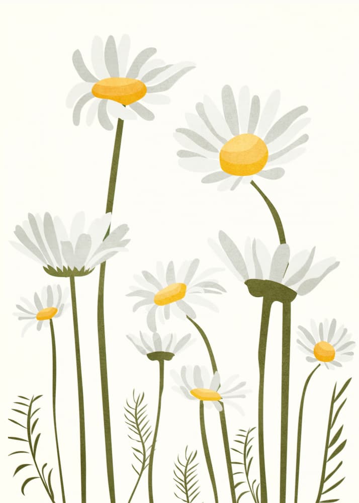 Happy Daisy Blooms by City Art — canvas wall art