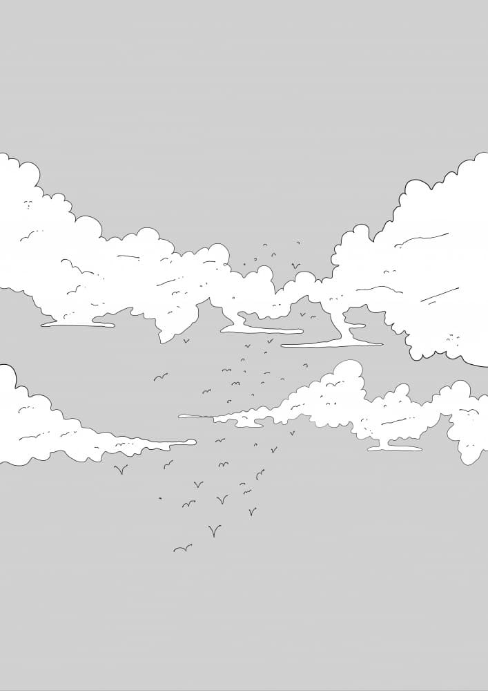 Flight Through Clouds by Nicholas — canvas wall art