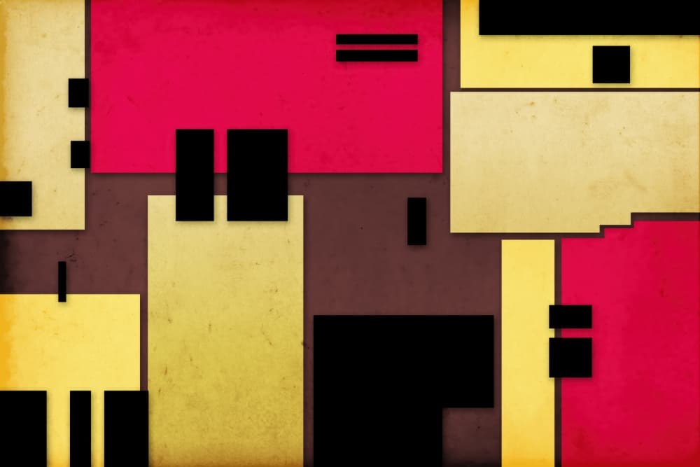 Bold Geometric Abstraction by Rafal Kulik — canvas wall art