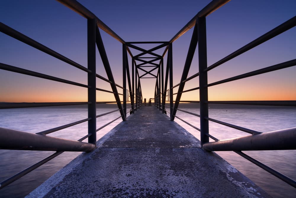 Twilight Pier Serenity by Felix Tchvertkin — canvas wall art