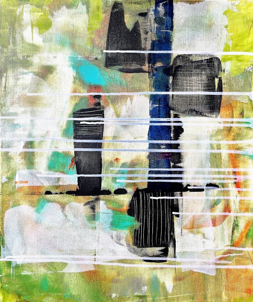 Dynamic Abstract Layers by Owe Emfestav — canvas wall art