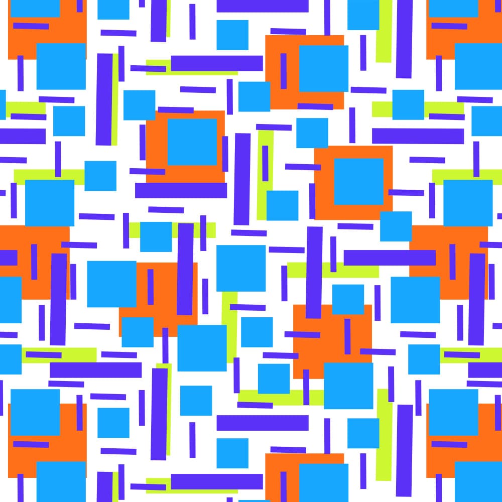 Colorful Geometric Pattern by Michele Channell — canvas wall art