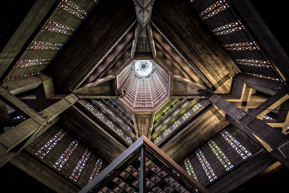 Brutalist Light Tower by Hervé Loire — canvas wall art