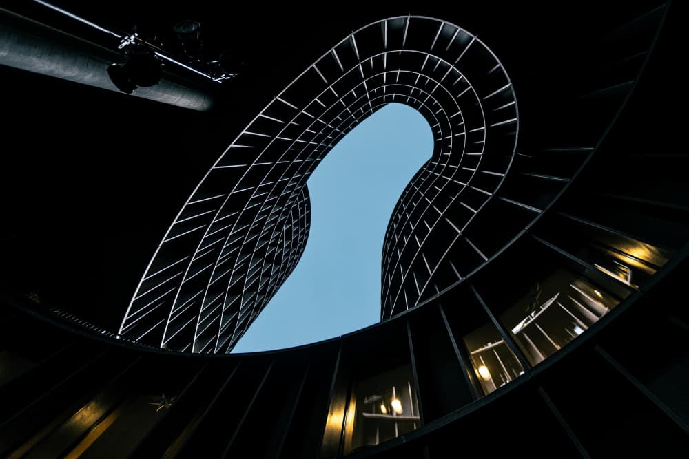 Modern Architectural Curves by Dmitrii Rabeev — canvas wall art