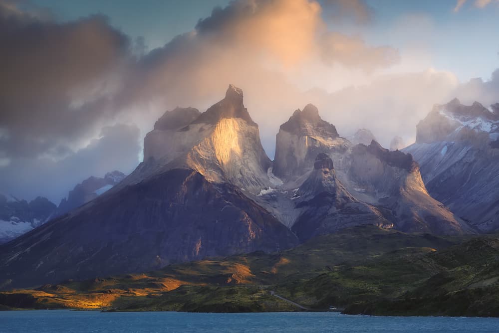 Dramatic Patagonia Peaks by Adhemar Duro — canvas wall art