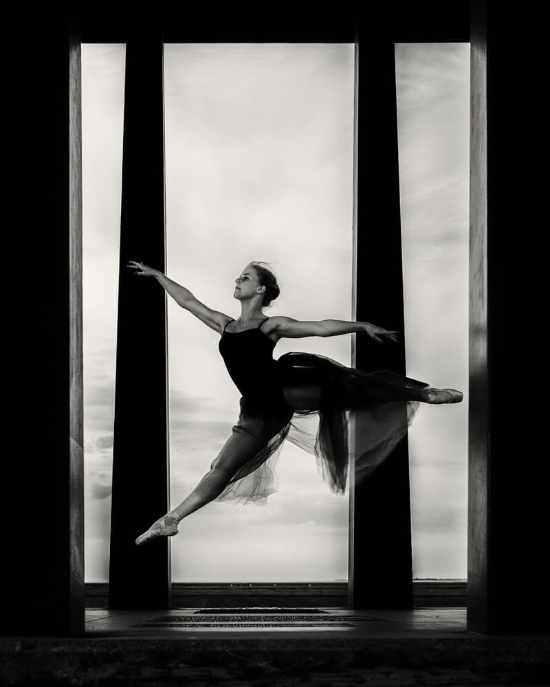 Dramatic Ballerina Leap by Jacob Tuinenga — canvas wall art