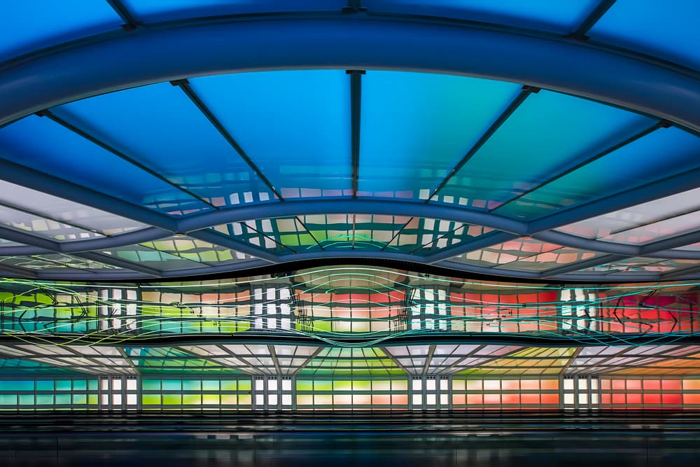 Vibrant Light Tunnel by Renee Doyle — canvas wall art