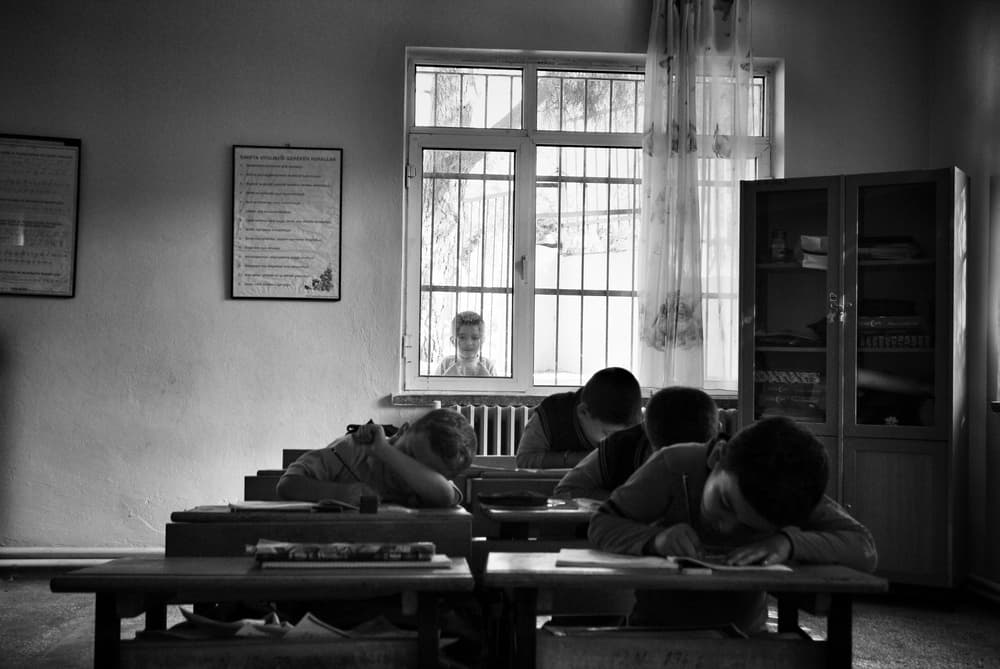 Quiet Classroom Window by Ali Ayer — canvas wall art