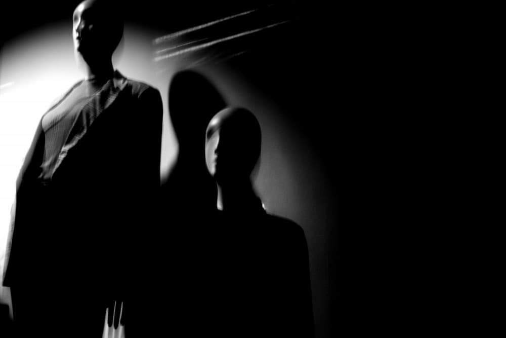Mysterious Mannequin Shadows by Andrew Wixson — canvas wall art