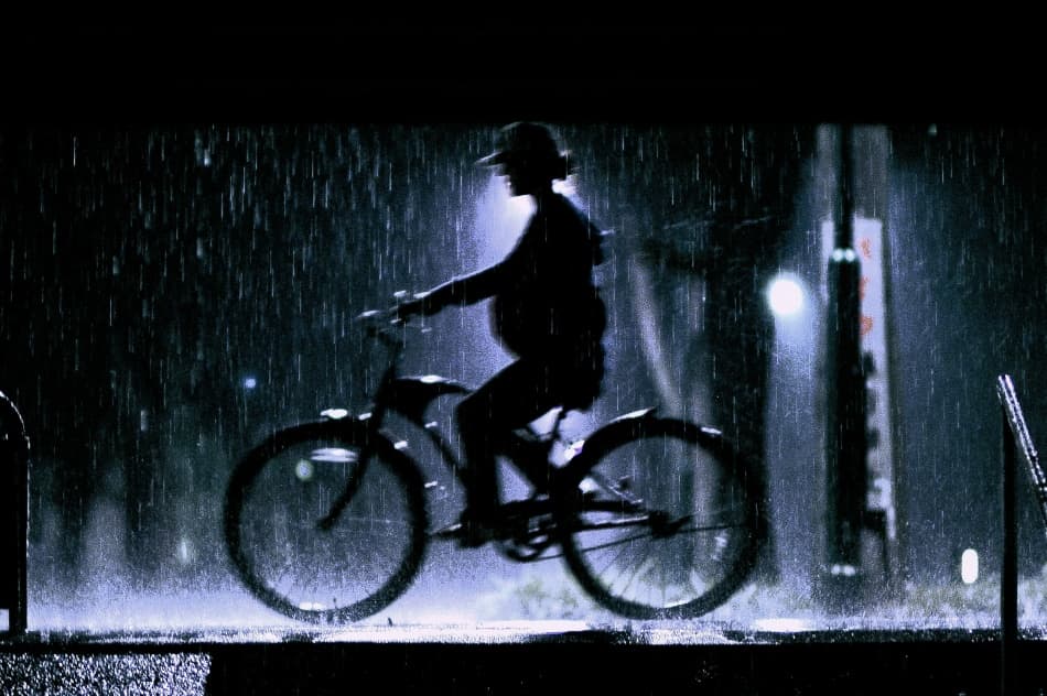 Night Rain Ride by Kouji Tomihisa — canvas wall art
