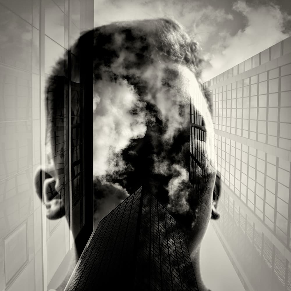 Urban Mindscape by Robert Kuavi — canvas wall art