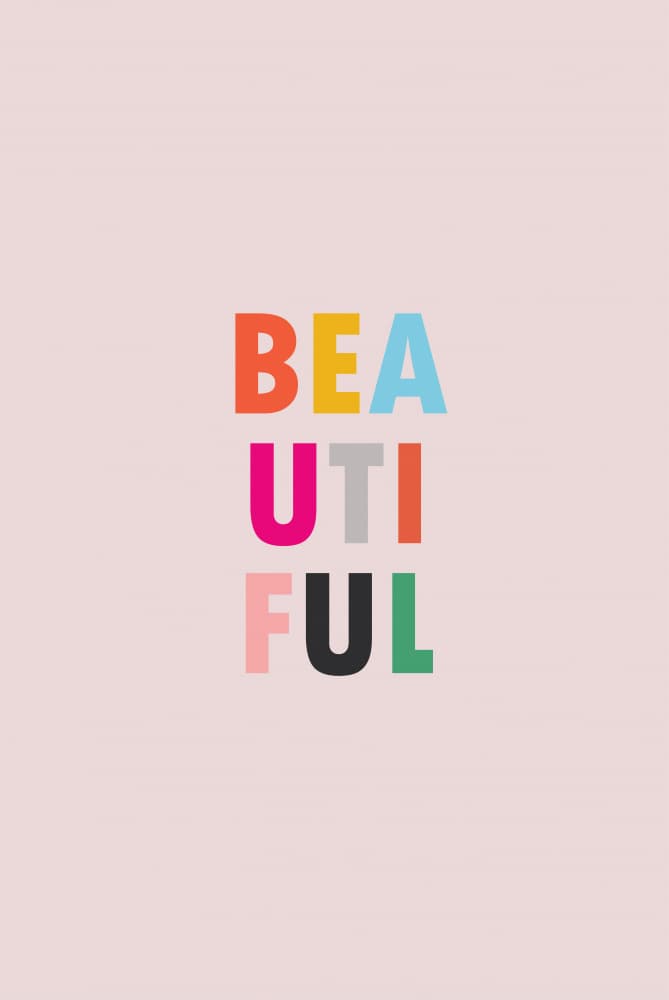 Beautiful Colorful Typography by Oju Design — canvas wall art