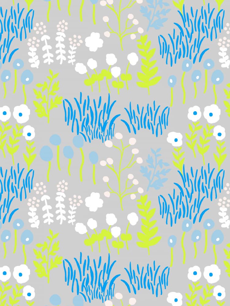 Whimsical Floral Meadow by Gemma Bardot — canvas wall art