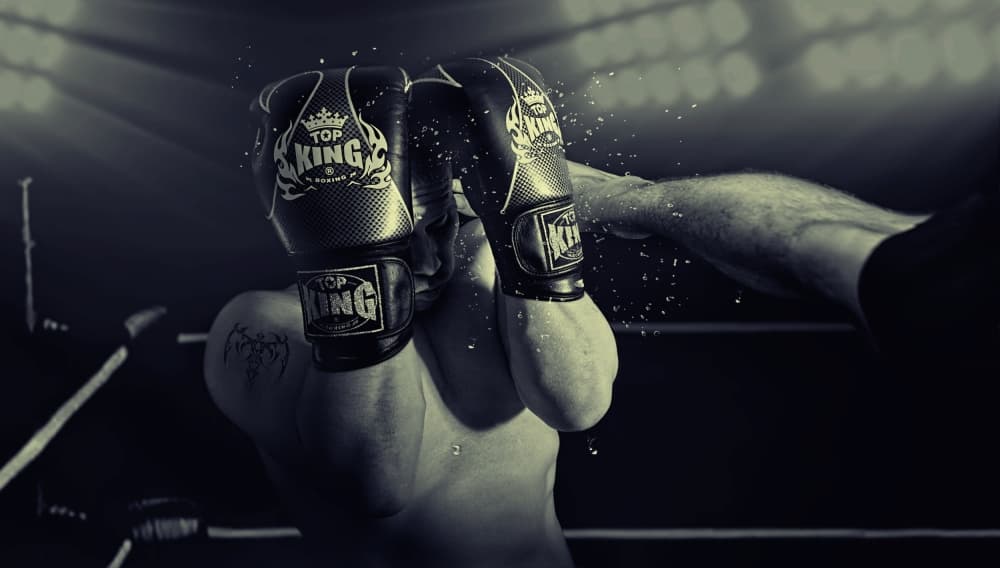 Dynamic Boxing Punch by Adrian Vrican — canvas wall art