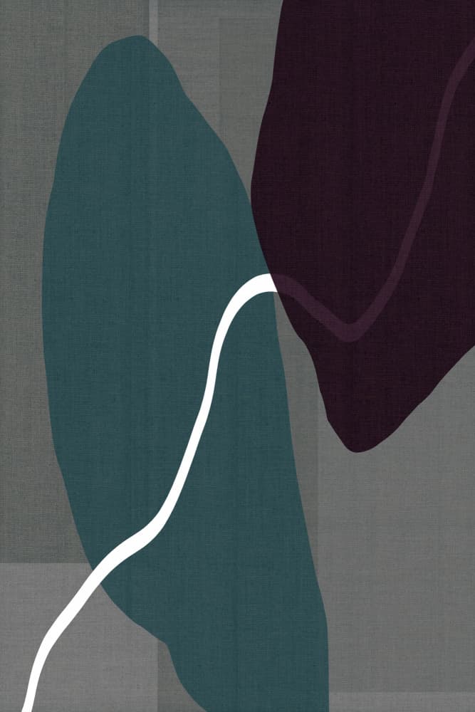 Flowing Organic Shapes by cartissi — canvas wall art