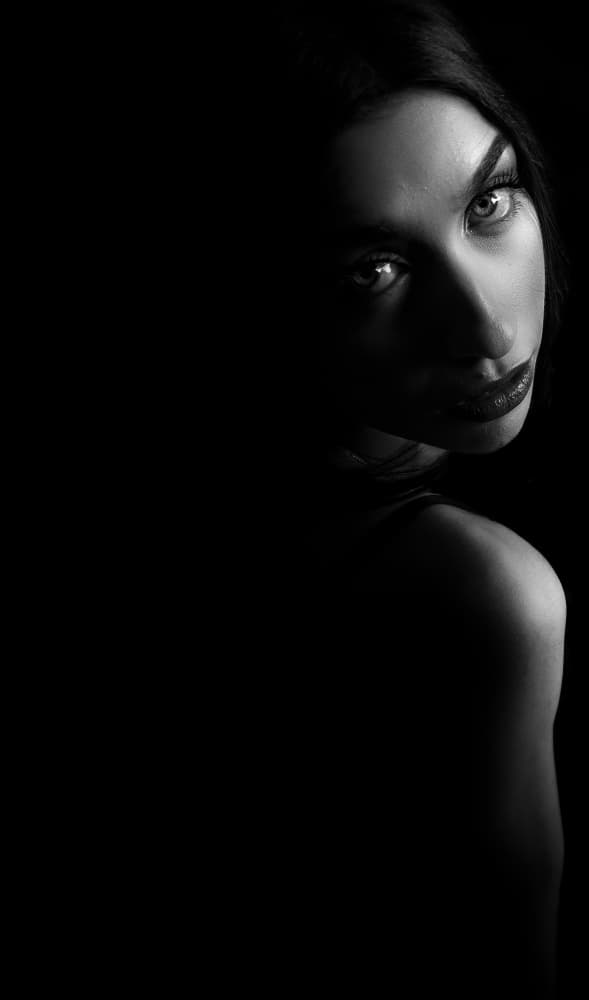 Mysterious Woman Gaze by Toni Fidanza — canvas wall art