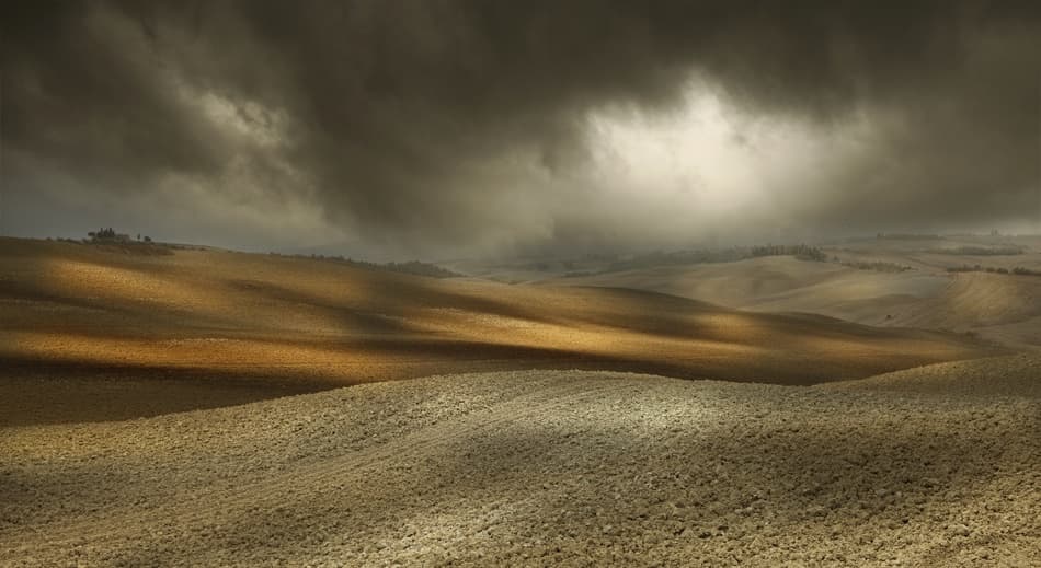 Golden Light Hills by Nicolas Schumacher — canvas wall art