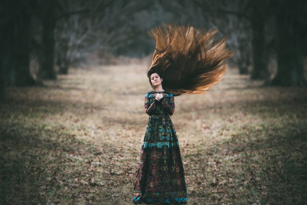 Enchanting Forest Woman by Carmit Rozenzvig — canvas wall art