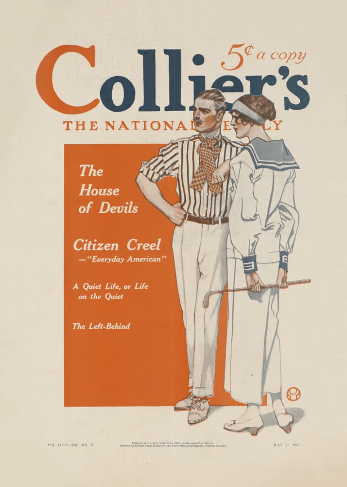 Collier's, The National. The House of Devils by Edward Penfield — canvas wall art