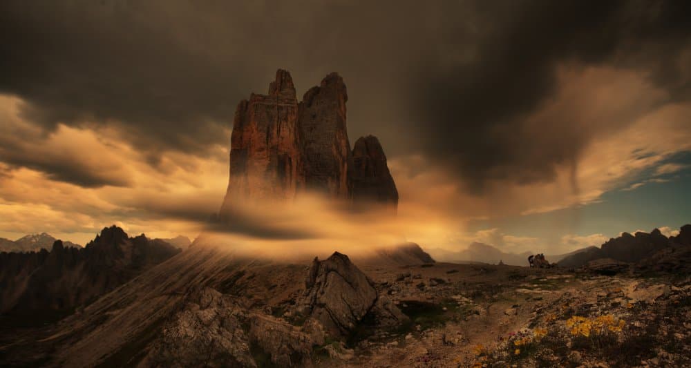 Dramatic Mountain Majesty by Siarhei Mikhaliuk * — canvas wall art