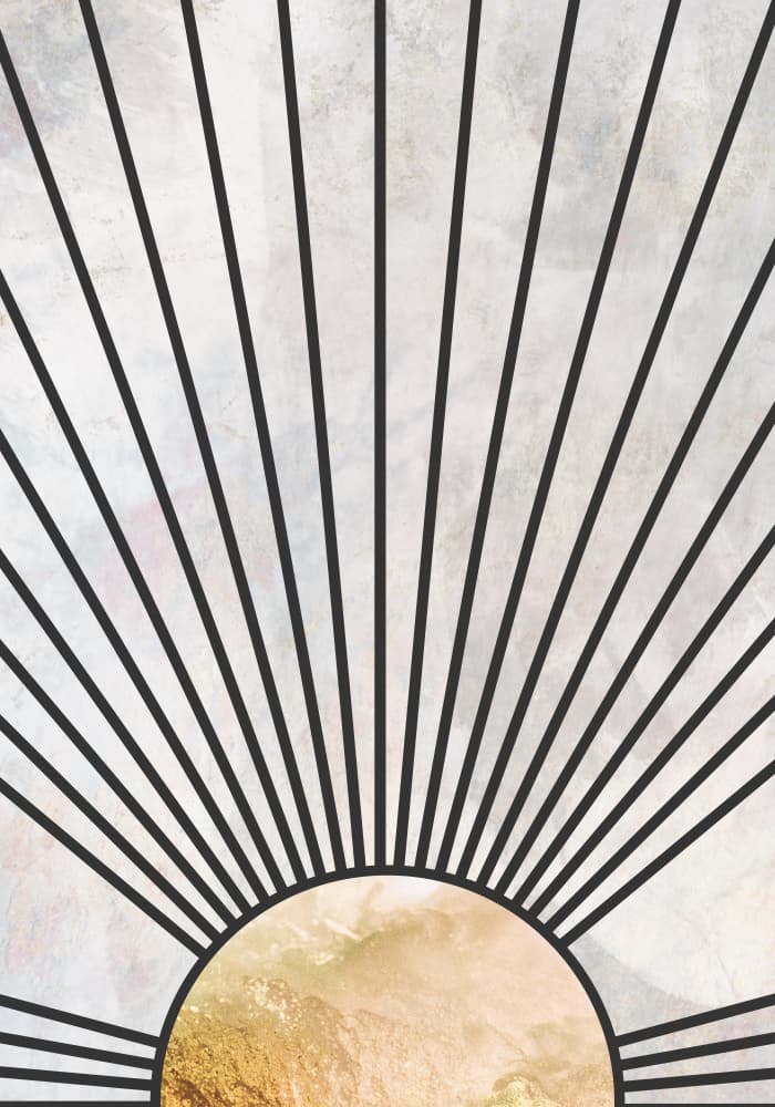 Golden Boho Sunrise by Sarah Manovski — canvas wall art