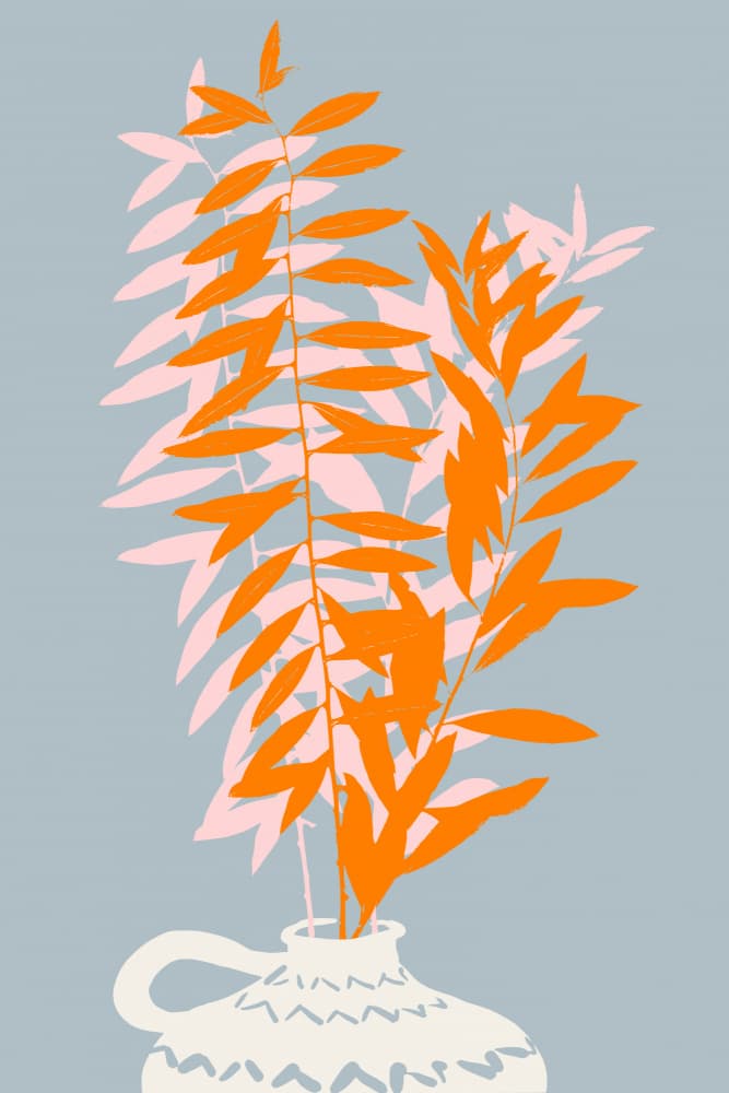 Minimal Botanical Still Life by Annick — canvas wall art