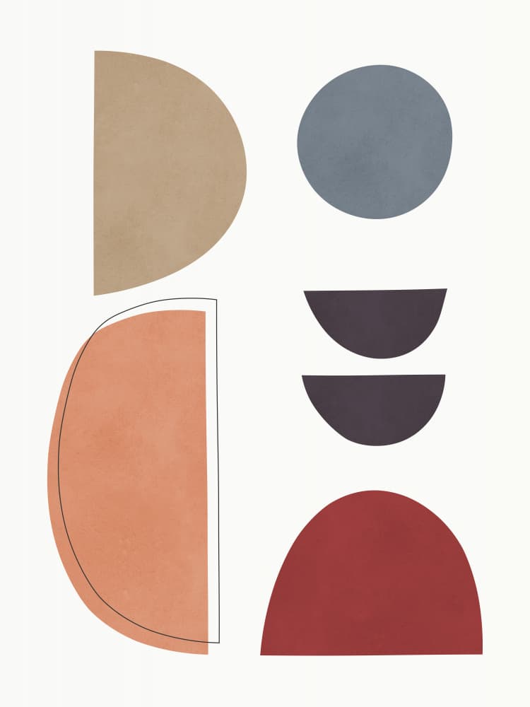Abstract Earthy Forms by Vitor Costa — canvas wall art