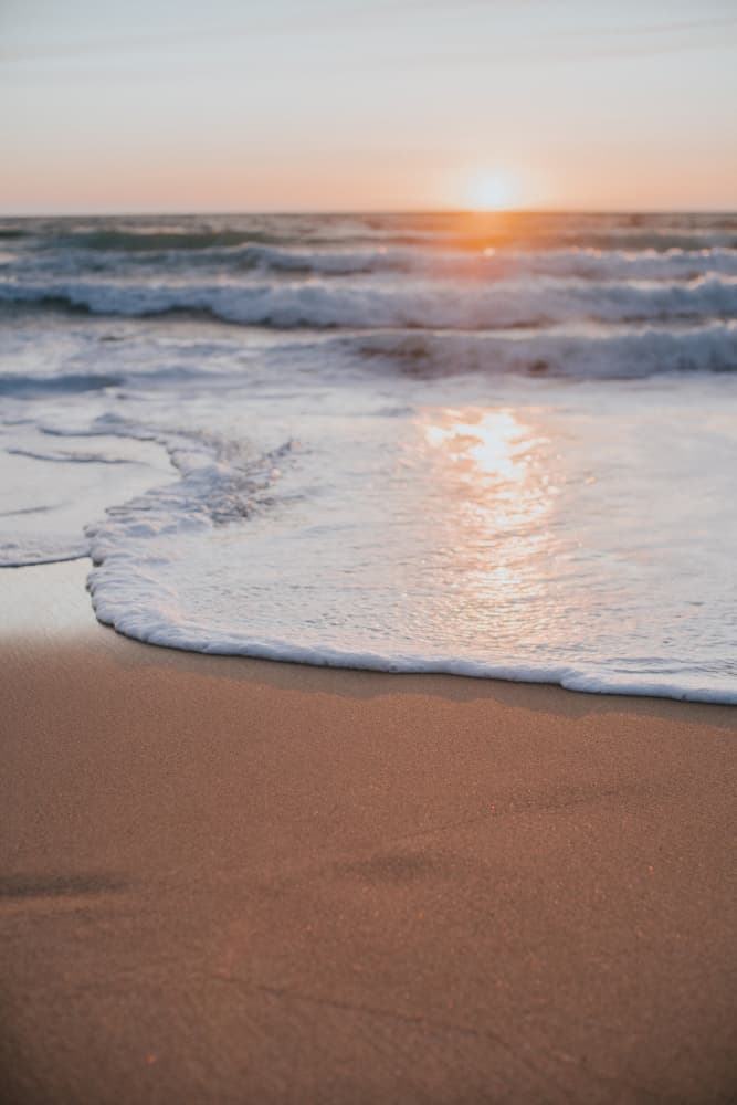 Golden Beach Sunset by Claudia Casal — canvas wall art