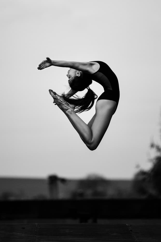 Graceful Ballet Leap by Martin Krystynek MQEP — canvas wall art