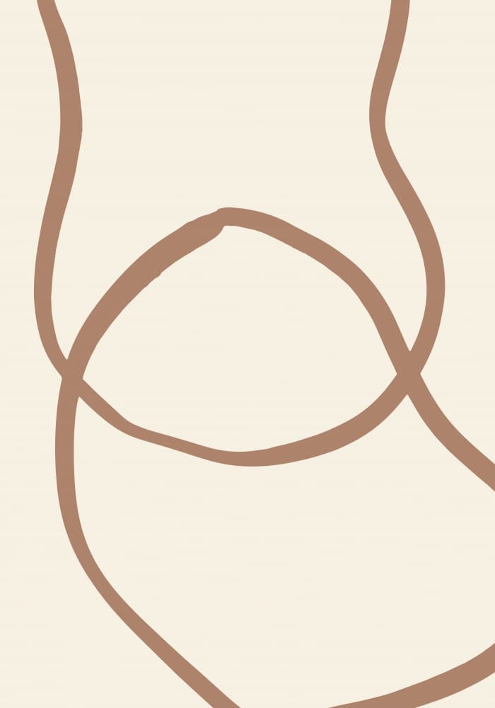 Abstract Body Curves by Pictufy Studio — canvas wall art
