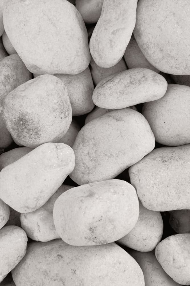 Smooth White Stones by Pictufy Studio III — canvas wall art