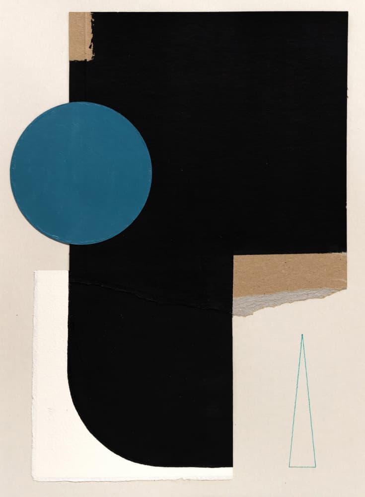 Abstract Geometric Collage by Ildefonso Martín — canvas wall art
