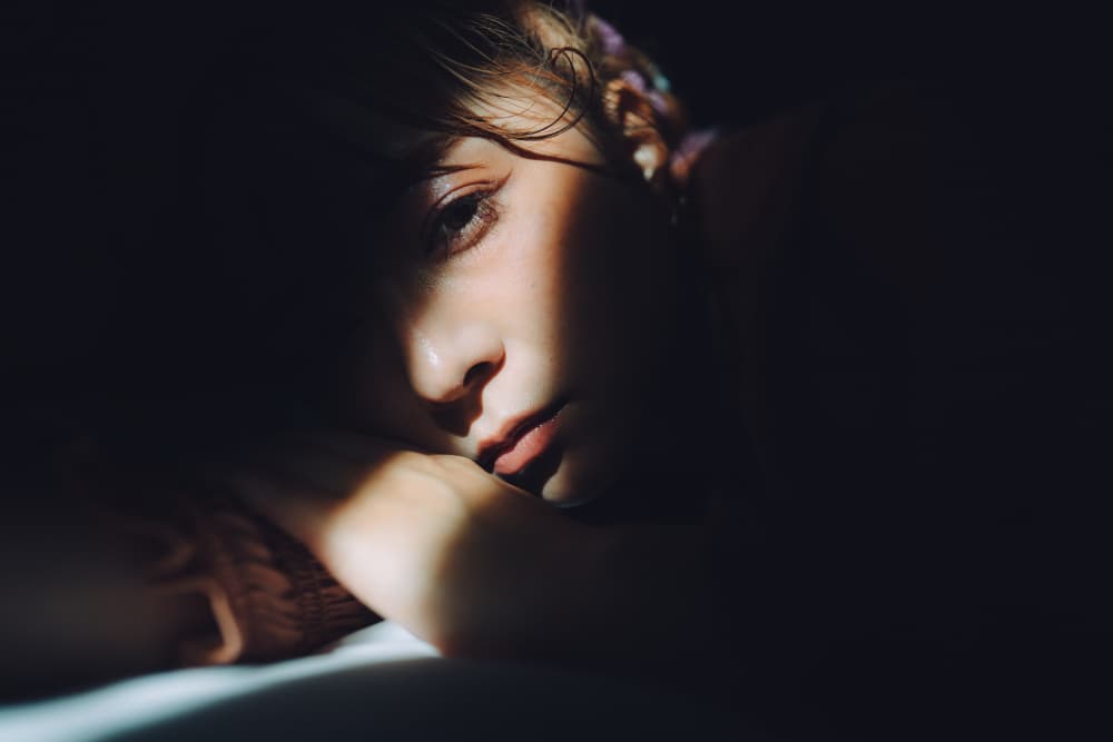 Pensive Face In Light by h112o1 — canvas wall art