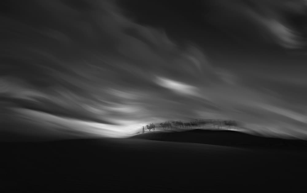 Motion Clouds Landscape by Dennis Zhang — canvas wall art