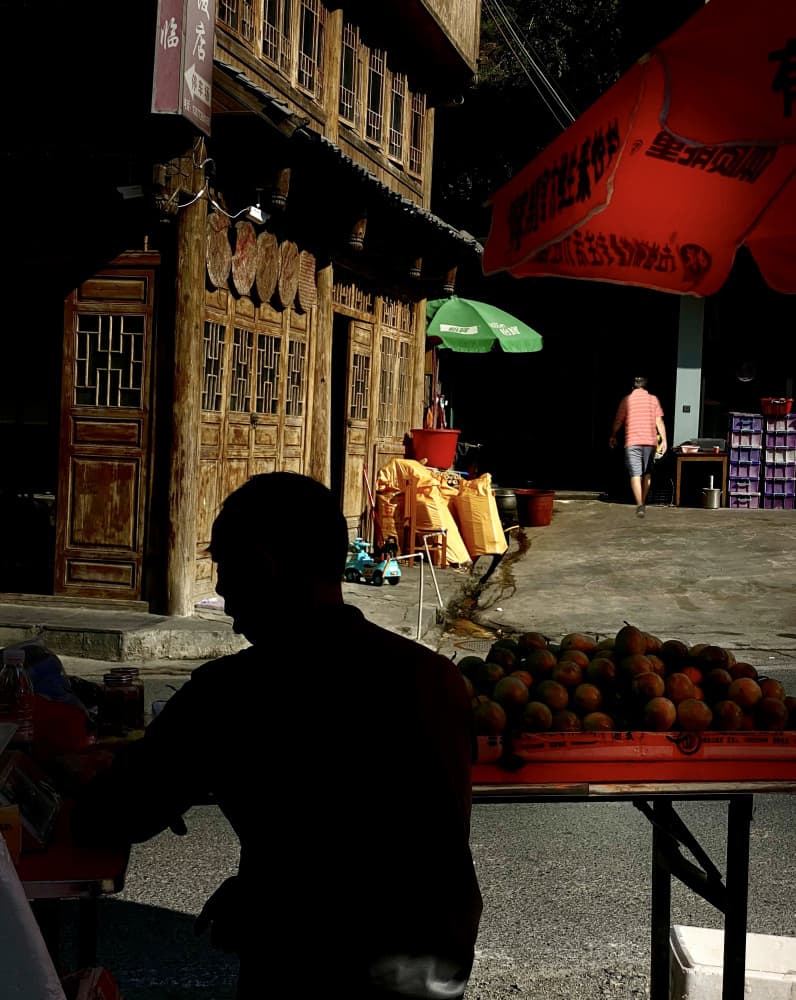 Asian Street Market by Yun Thwaits — canvas wall art