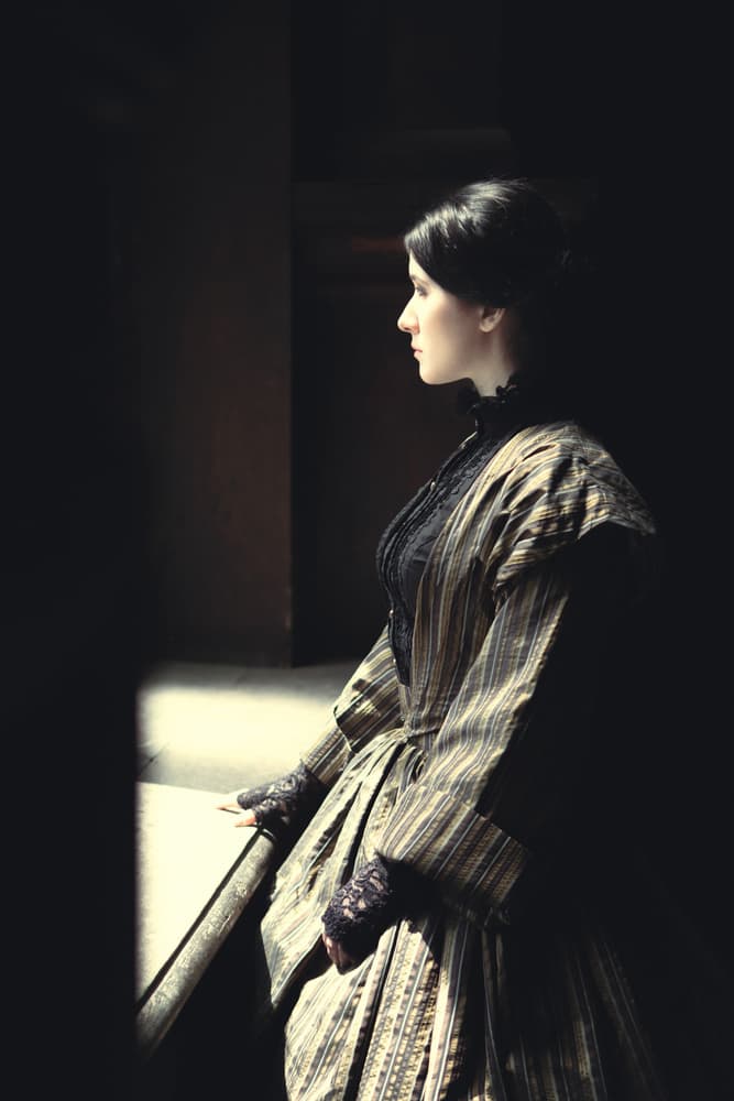 Elegant Period Portrait by Magdalena Russocka — canvas wall art