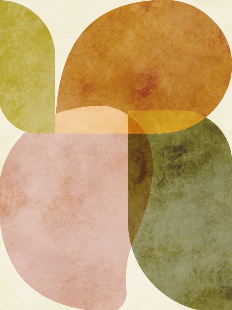 Aqua Shapes2 Kopie by Ana Rut Bre — canvas wall art
