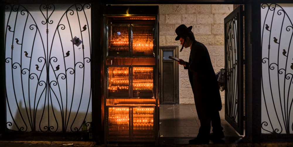 Orthodox Man's Prayer Glow by Avital Hershkovitz — canvas wall art