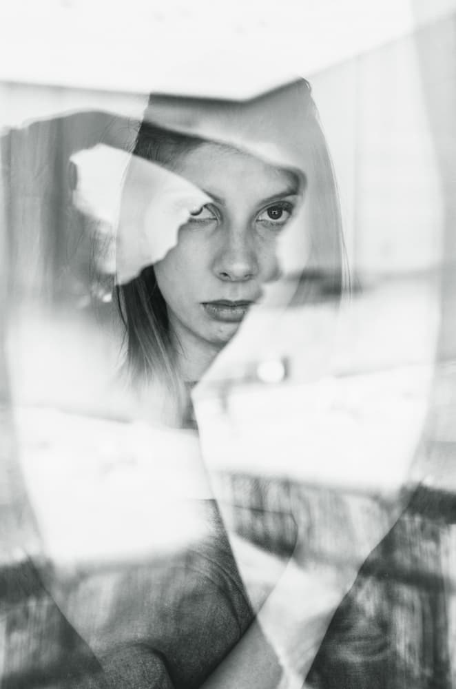 Dreamlike Woman's Reflection by Desislava Ignatova — canvas wall art
